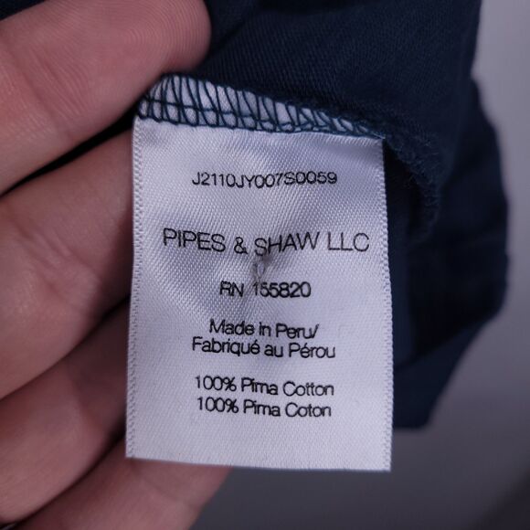 Veronica Beard Top Small Blue Meg Petrol Pima Cotton NWT - Picture 11 of 12